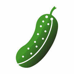 Field Cucumber silhouette icon on white background