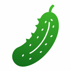 Field Cucumber silhouette icon on white background