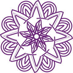 Intricate Mandala Design with Floral and Geometric Patterns – Detailed Symmetrical Ethnic Art, Boho Style Illustration for Meditation, Yoga, Spirituality, and Decorative Background Use