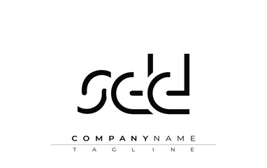 SDD abstract letter design. Modern Business Logo Design With Abstract Typography and Contemporary Style