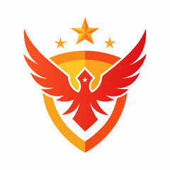 Obraz premium coat of arms with wings