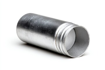 Close-up of a metallic container with a slightly textured surface.