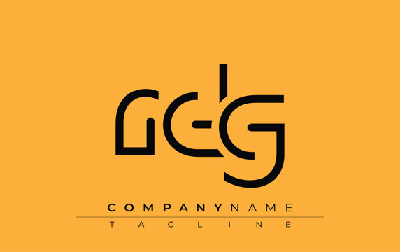 RDG abstract letter design. Modern Business Logo Design With Abstract Typography and Contemporary Style