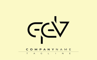 QDV abstract letter design. Modern Business Logo Design With Abstract Typography and Contemporary Style