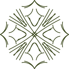 Fototapeta premium Intricate Mandala Design with Floral and Geometric Patterns – Detailed Symmetrical Ethnic Art, Boho Style Illustration for Meditation, Yoga, Spirituality, and Decorative Background Use