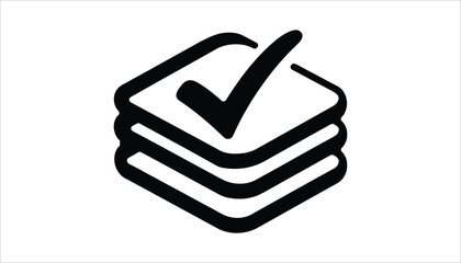 Checklist Icon Vector for Task Management and Productivity Apps.