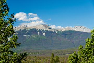 Mount Roche Bonhomme, Jasper National Park, Canadian Rockies. Alberta, Canada. This peak is also...