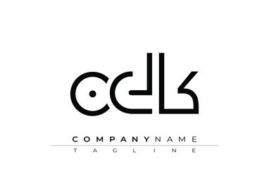 OK abstract letter design. Modern Business Logo Design With Abstract Typography and Contemporary Style