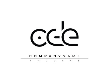 OE abstract letter design. Modern Business Logo Design With Abstract Typography and Contemporary Style
