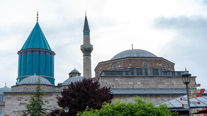 Konya city  Turkey Mevlana tomb landscape