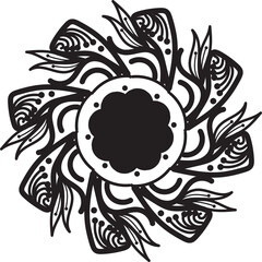 Intricate Mandala Design with Floral and Geometric Patterns – Detailed Symmetrical Ethnic Art, Boho Style Illustration for Meditation, Yoga, Spirituality, and Decorative Background Use