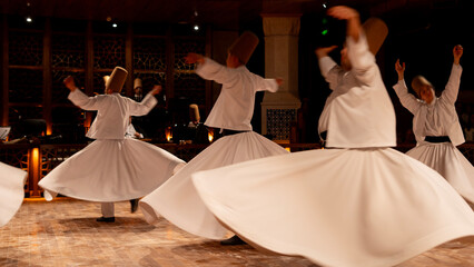 semazen ritual in konya mevlana culture center
