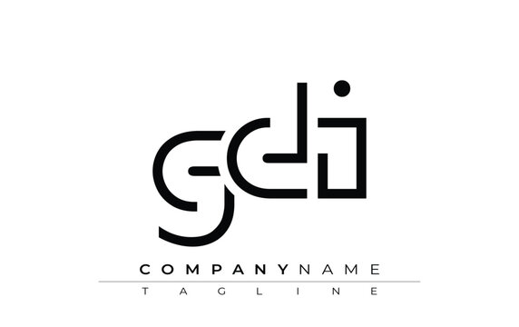 GDI abstract letter design. Modern Business Logo Design With Abstract Typography and Contemporary Style