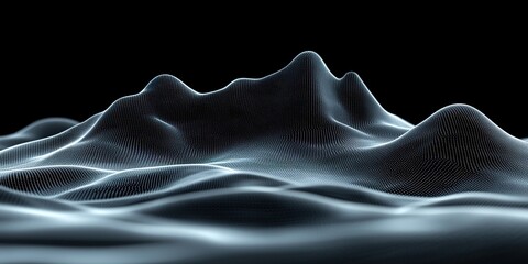 Abstract digital wave particle. Abstract music background. Futuristic point wave