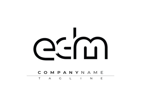 EDM abstract letter design. Modern Business Logo Design With Abstract Typography and Contemporary Style
