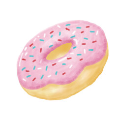 Donut sweet pink