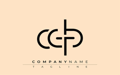 CDP abstract letter design. Modern Business Logo Design With Abstract Typography and Contemporary Style