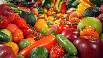 Assortment of Various Kind of Fresh Fruits and Vegetable.