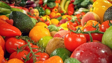 Assortment of Various Kind of Fresh Fruits and Vegetable.