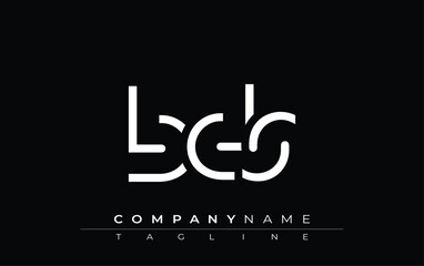 Obraz premium BDS abstract letter design. Modern Business Logo Design With Abstract Typography and Contemporary Style