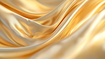 Fototapeta premium Golden Fabric Shimmering Cloth Abstract Background