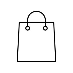 Shopping bag icon on white background vector
Vector line icon shopping and goods