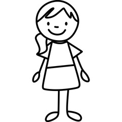 Stick figures vector