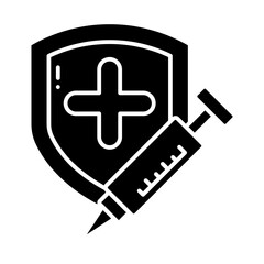 Vaccine glyph icon

