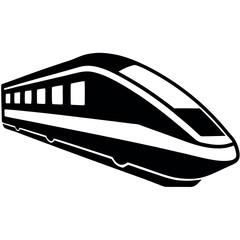 Bullet train silhouette background image