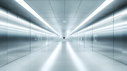 Obraz premium Modern Metal Corridor Interior Design