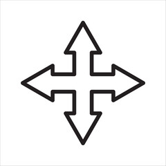three-way direction arrow sign, road sign direction icon set, vector illustration on white background