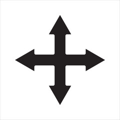 three-way direction arrow sign, road sign direction icon set, vector illustration on white background