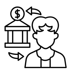 Wire Transfer Icon