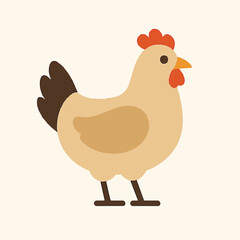 hen and chicken ilustration vektor