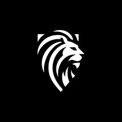 Modern Lion Head Logo Design