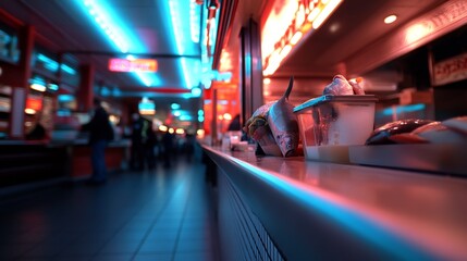 Neon Nights at the Fish Market: A Vibrant Culinary Scene