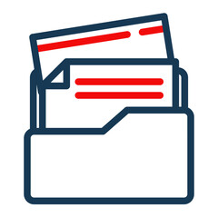 Folder Icon # Notary Pack Themes # Outline Color Style