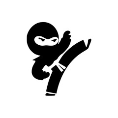 silhouette of NINJA