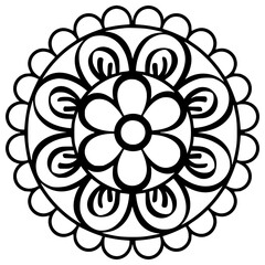 abstract flower pattern