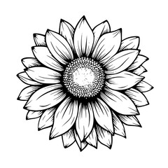 white flower on black background