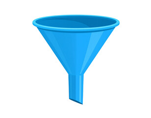 Blue funnel graphic