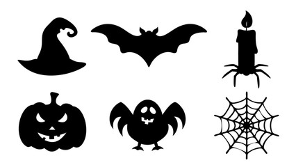 Fototapeta premium set of halloween icons