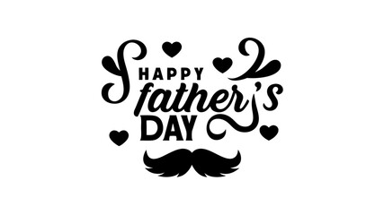 Happy Fathers Day Lettering