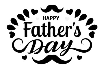 Happy Fathers Day Lettering