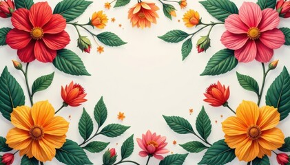 Nature's repeating floral motif showcasing symmetrical blooms , meadow, macro, petal