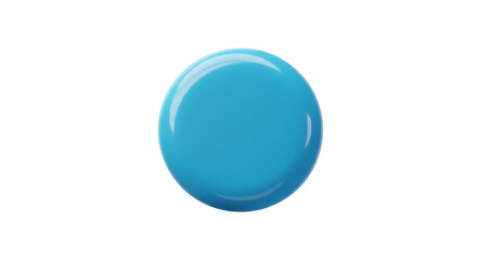 Blue Sphere on White Background