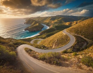 Coastal Highway Sunset