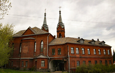 The Church of the Sacred Heart of Jesus . The city of Rybinsk, Yaroslavl region, Russia