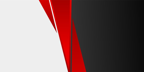 Obraz premium Corporate concept red black grey contrast background. Vector graphic design