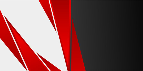 Corporate concept red black grey contrast background. Vector graphic design